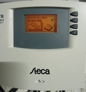 Choix de la priorité de chauffage sur une régulation solaire