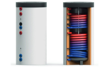 Un ballon d'ECS à deux échangeurs