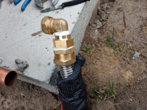 Flexible inox pret a etre raccorde aux panneaux solaires
